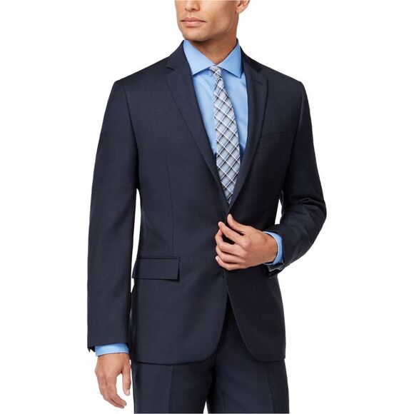 Ryan Seacrest Mens Glenplaid Two Button Blazer Jacket NWT